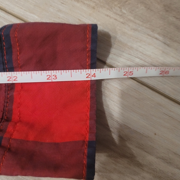 Aeropostale Grunge Button Down Collared Black and Red Gingham shirt S P - Picture 6 of 8